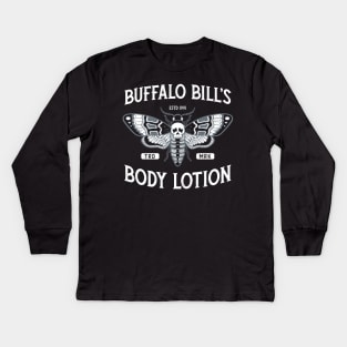 Buffalo Bill's Body Lotion - Horror Movie - Distressed Vintage Kids Long Sleeve T-Shirt